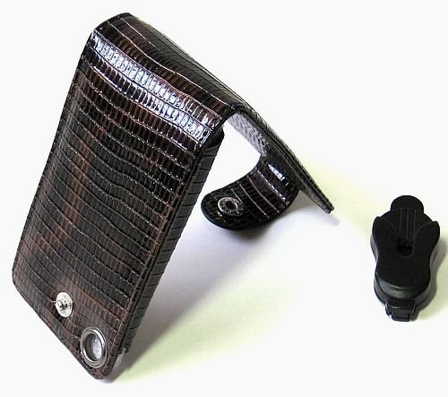 iPhone Leather Case with Removable Swivel Belt Clip