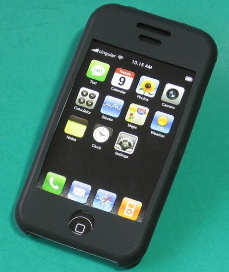 iPhone Silicone Case Skin (Black)