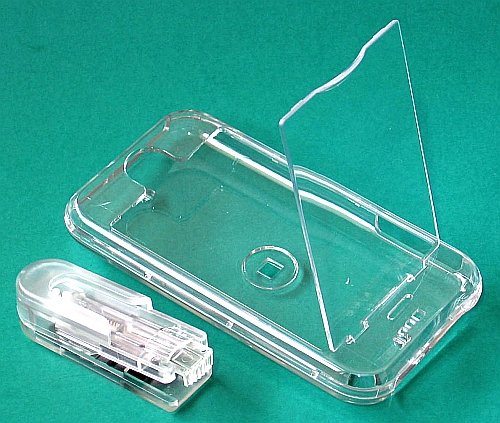 iphone Hard Crystal Clear Case (Clear) + Belt Clip