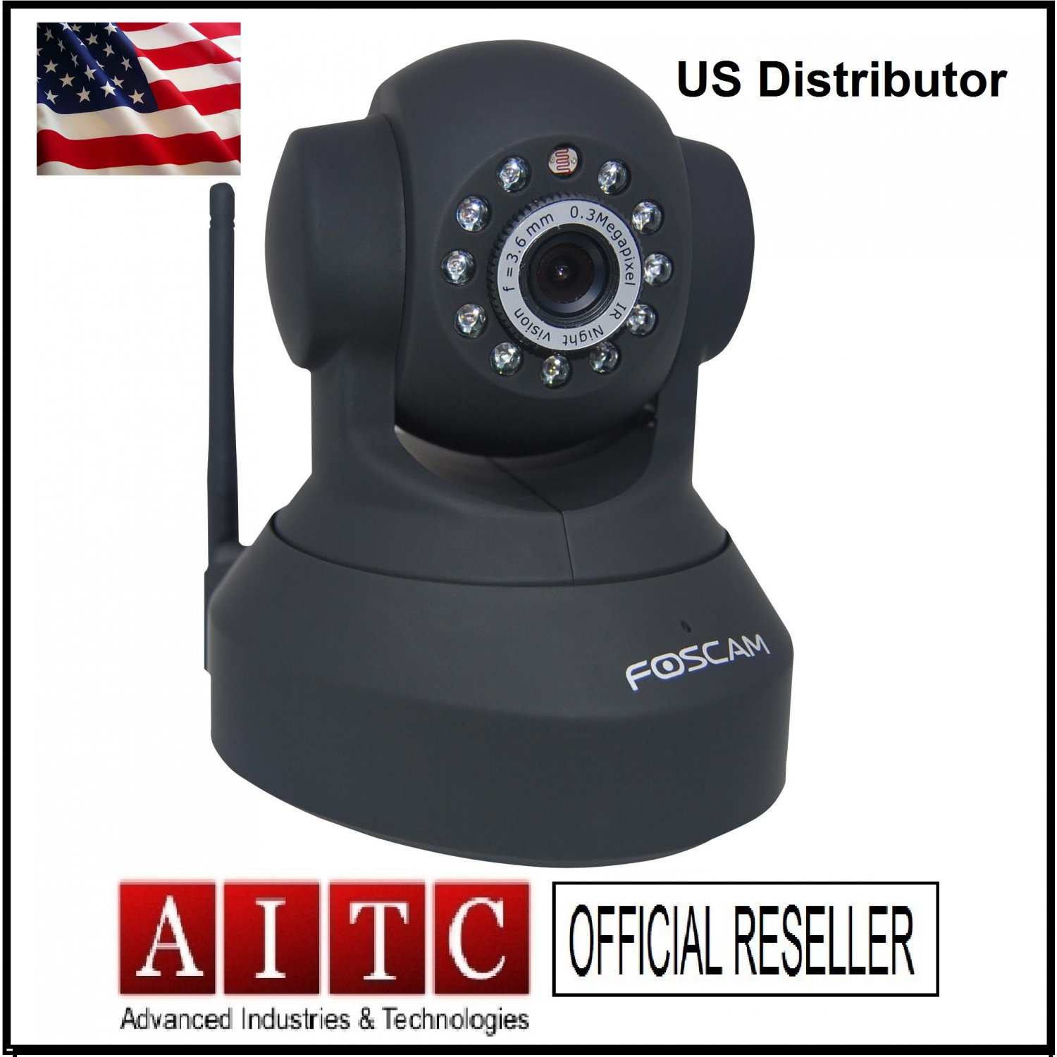 Foscam FI8918W-Wireless IP Camera-1XBlack