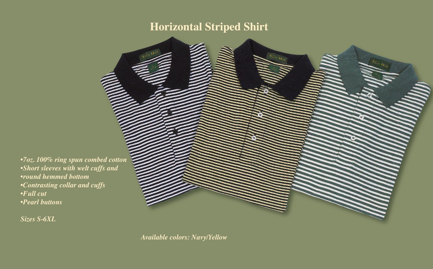 Horizontal striped golf / polo (small)