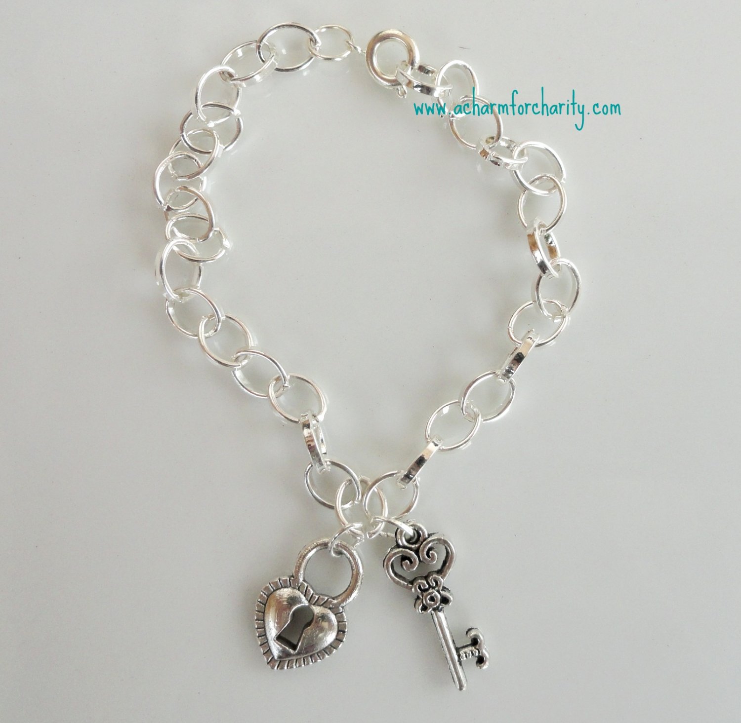 Heart Lock/Key Bracelet - 101