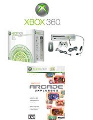 Xbox 360 "Premium Gold Pack" Video Game System with 6 of the Coolest Games !!!