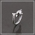 White Gold Dolphin Ring