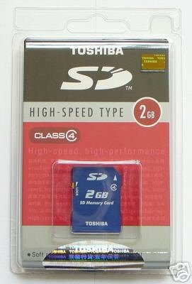 TOSHIBA SD 2GB 2G Secure Digital Flash Memory Card