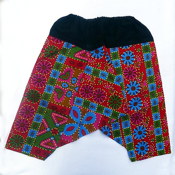 Funky toddler childrens clothing. 2 - 4+ yrs. Adjustable size. Reversible PANTS for boys and girls.
