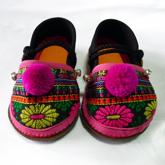 Funky colourful childrens shoes for both boys or girls. Black pink orange. Toddler small size