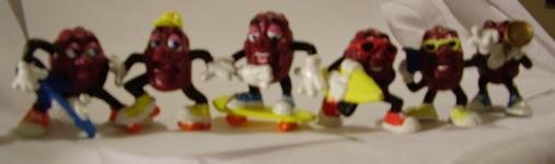 CALIFORNIA RAISINS HARDEES 2ND EDITION 1988 SET OF 6
