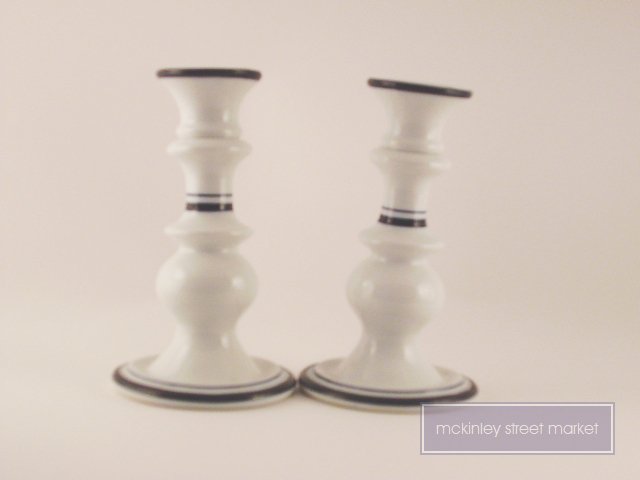 PAIR OF DANSK BISTRO CANDLESTICKS CANDLE STICKS HOLDERS