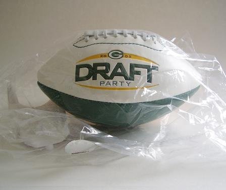 PACKER DRAFT PARTY 2005 MINI FOOTBALL NIP