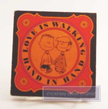 LOVE IS WALKING HAND IN HAND BOOK BY CHARLES SCHULZ 1965