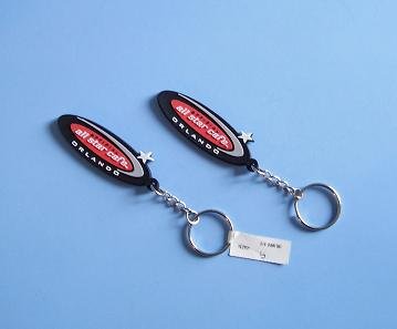 2 ALL STAR CAFE ORLANDO KEYCHAIN KEY CHAINS LIKE NEW