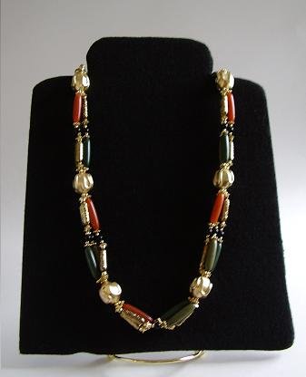 VINTAGE 33" COSTUME JEWELRY NECKLACE 50S ?