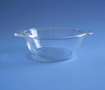 FK FIRE KING CLEAR CUSTARD BOWL/BAKING DISH