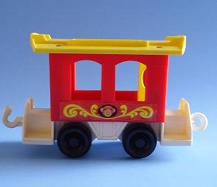 FISHER PRICE LITTLE PEOPLE CIRCUS TRAIN CABOOSE 991 1973