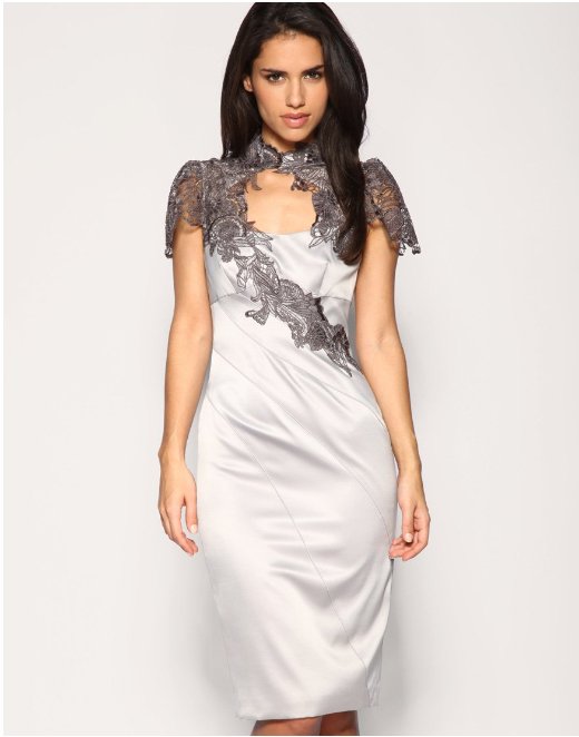Custom Lace Applique Formal Celebrity Cocktail Evening Dress