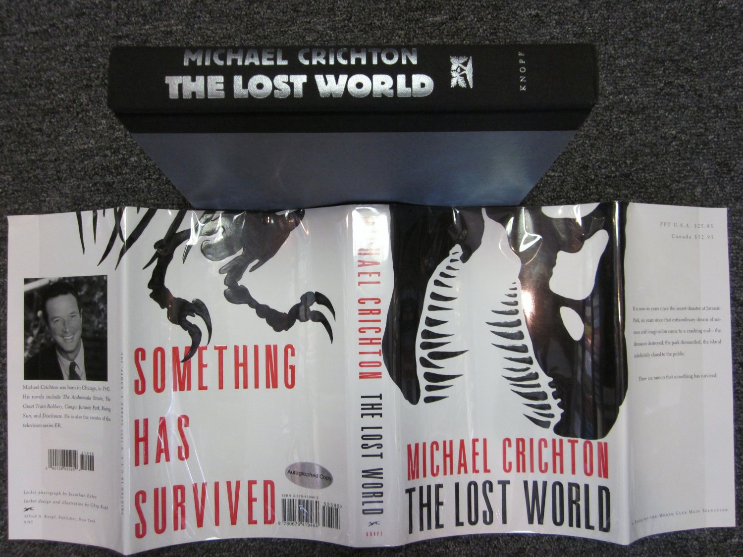 The Lost World Michael Crichton SIGNED FIRST EDITION