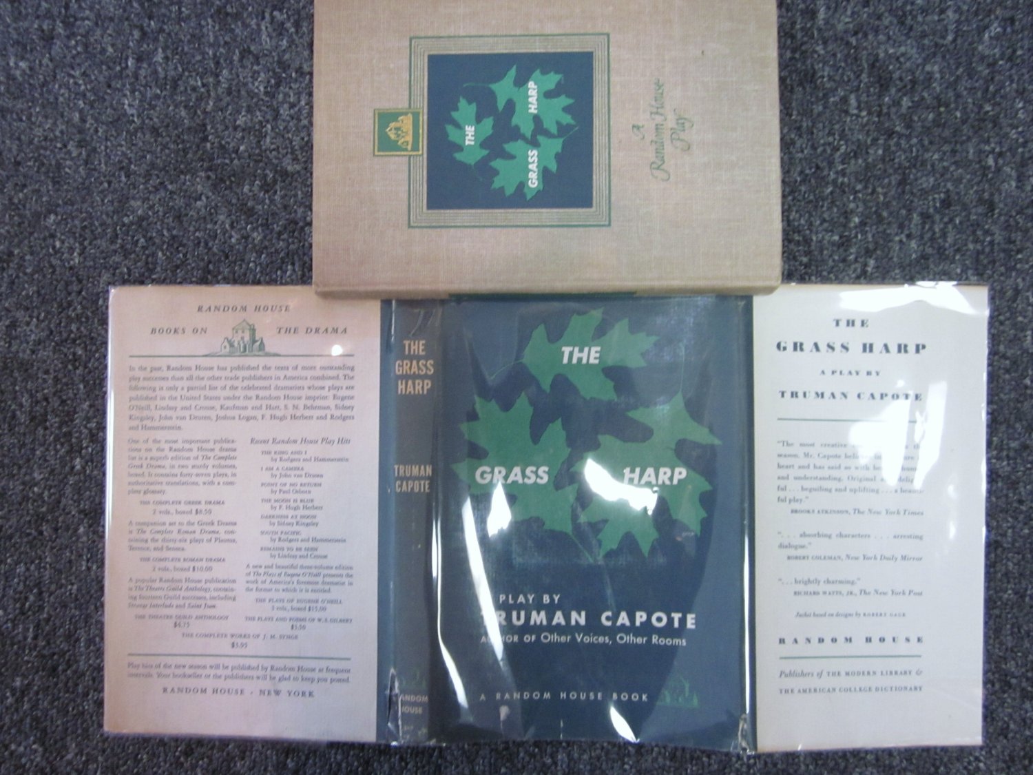 The Grass Harp A Play By Truman Capote First Editon