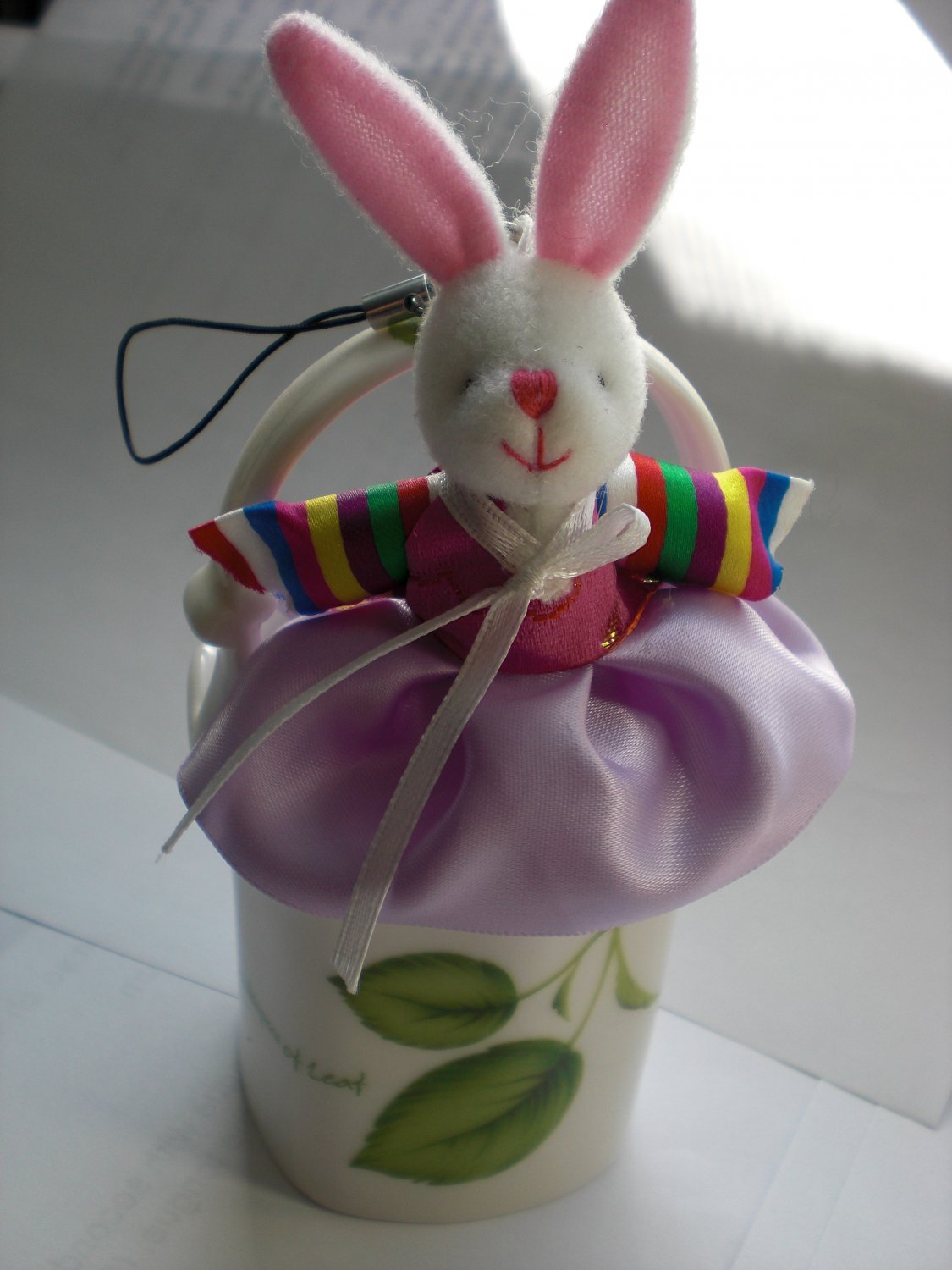 Super Cute Korean Hanbok Bunny Phone Handbag Charm Zipper Pull