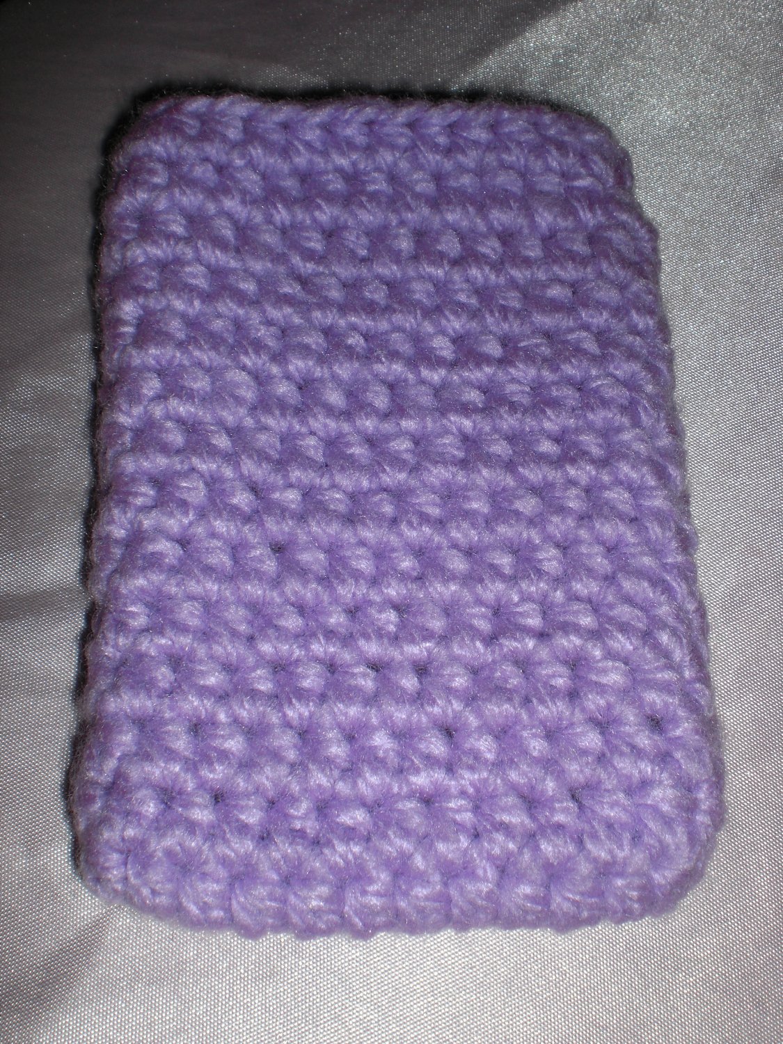 Crochet Purple IPOD IPHONE CAMERA Case Cover Cozy
