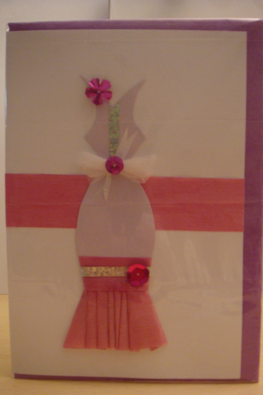 Sexy Violet Dress Greeting Card