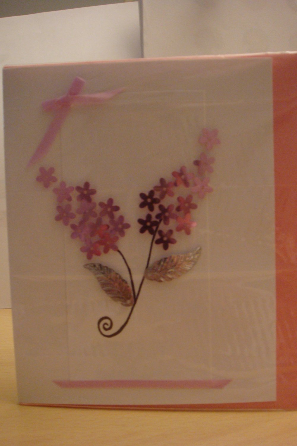 3D Pink Hydrangea Greeting Card