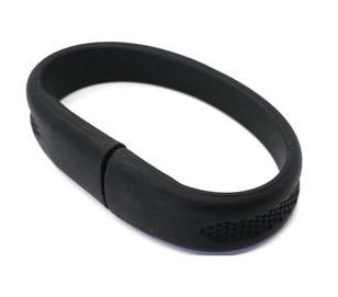 New 1GB Wrist Band USB 2.0 Flash Drive (Black)