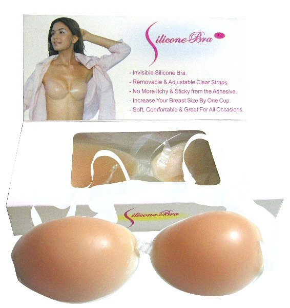 Silicone Bra with Clear Straps