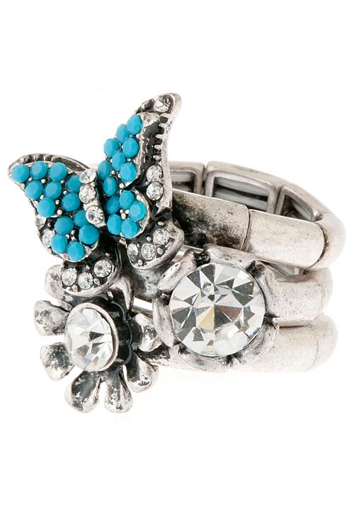 Butterfly ring set