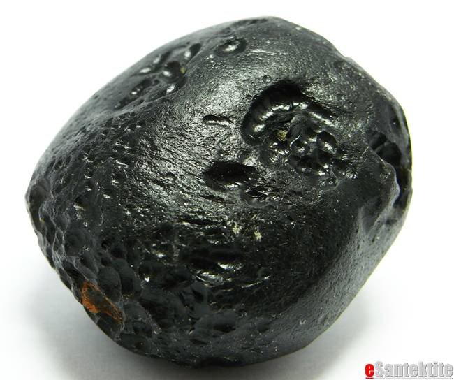 55.0g.BLACK BISCUIT STONE ATTACH TEKTITE METEORITE #J9