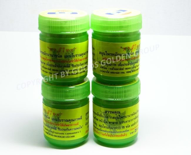 4PCS VERY FAMOUS ORIGINAL THAI HERBAL INHALANT MASSAGE@