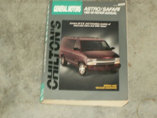 1985-1986 GM ASTRO SAFARI Repair Manual FREE SHIP