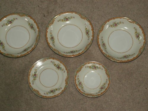 5 Occupied Japan Damara Tajimi China Pink Rose FREE SHP