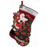 Santa & Poinsettia