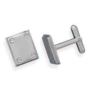 Stainless Steel 6 Row Cuff Links