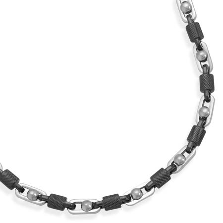Stainless Steel and Textured Barrel Link