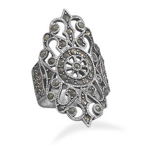 Ornate Marcasite Ring