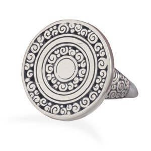 Ornate Coil Design Ring