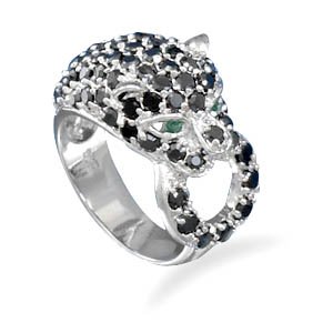 CZ Panther Ring