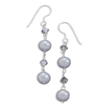 Pearl and Crystal Earrings