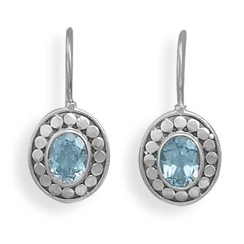 Blue Topaz Earrings