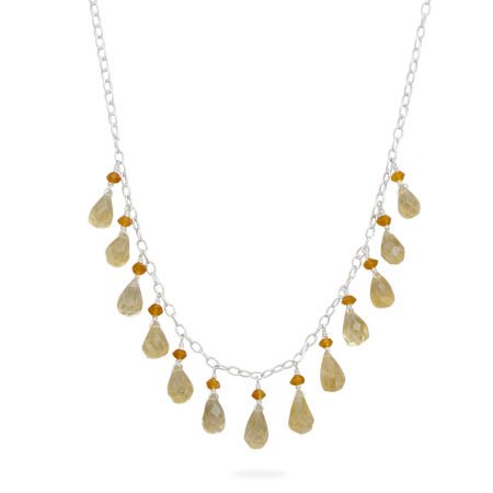 Citrine and Carnelian Necklace