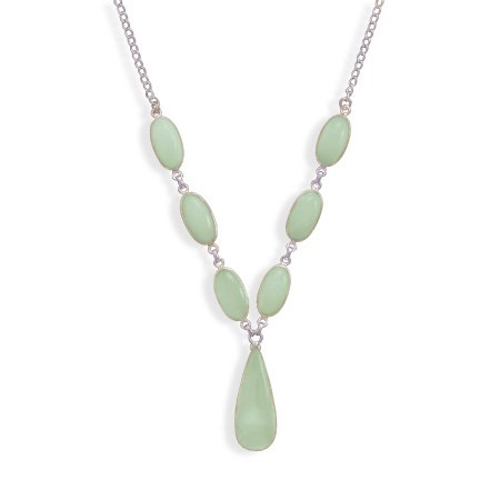 Green Chalcedony Necklace