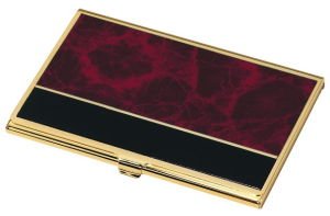 Business Card Case Wine Marble