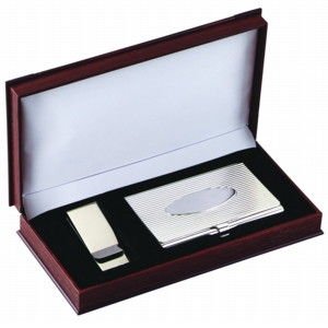 Card Case and Money Clip Gift Set