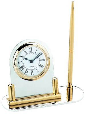 Clock with Pen Stand