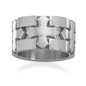 3 Cross Design Ring