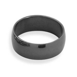 Black Stainless Steel Men's Ring