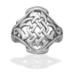 Oxidized Celtic Design Ring