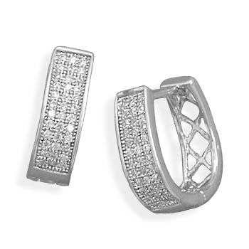 Hinged CZ Hoops